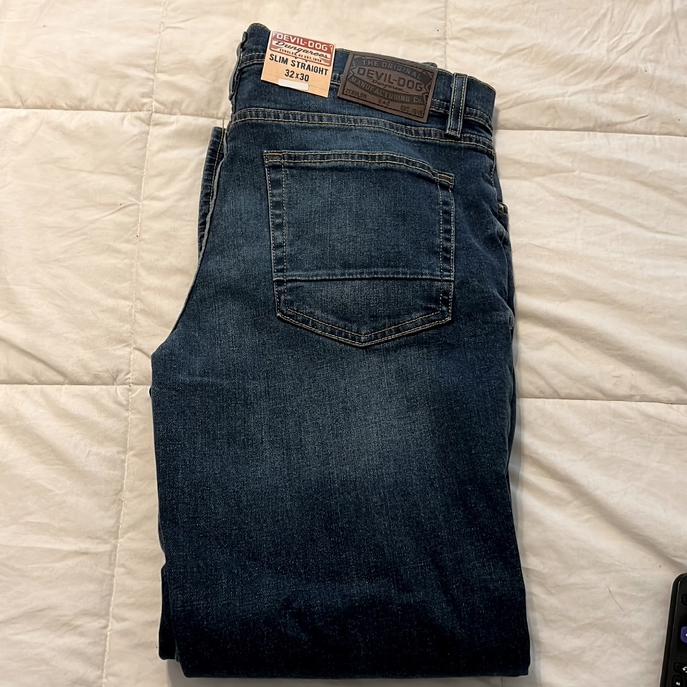 Devil Dog slim straight jeans